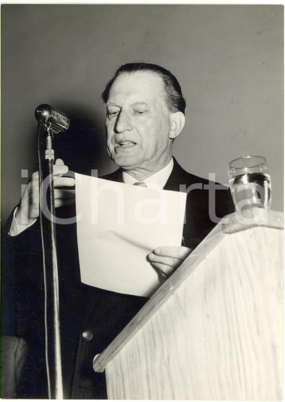 1950 ca MILANO CINEMA METROPOL - Discorso di Alcide DE GASPERI *Foto 13x18