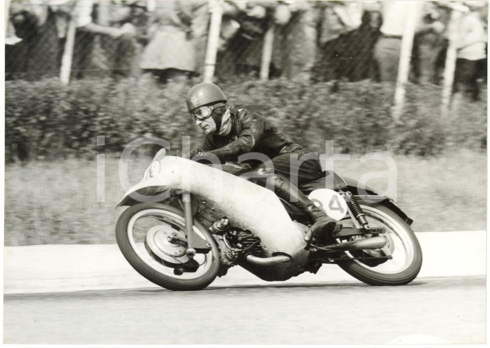 1953 AUTODROMO DI MONZA GP DELLE NAZIONI - Enrico LORENZETTI su MOTO GUZZI 250