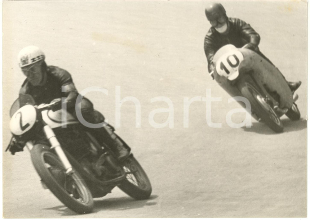 1955 IMOLA - COPPA D'ORO SHELL Ray AMM seguito da Enrico LORENZETTI Classe 350