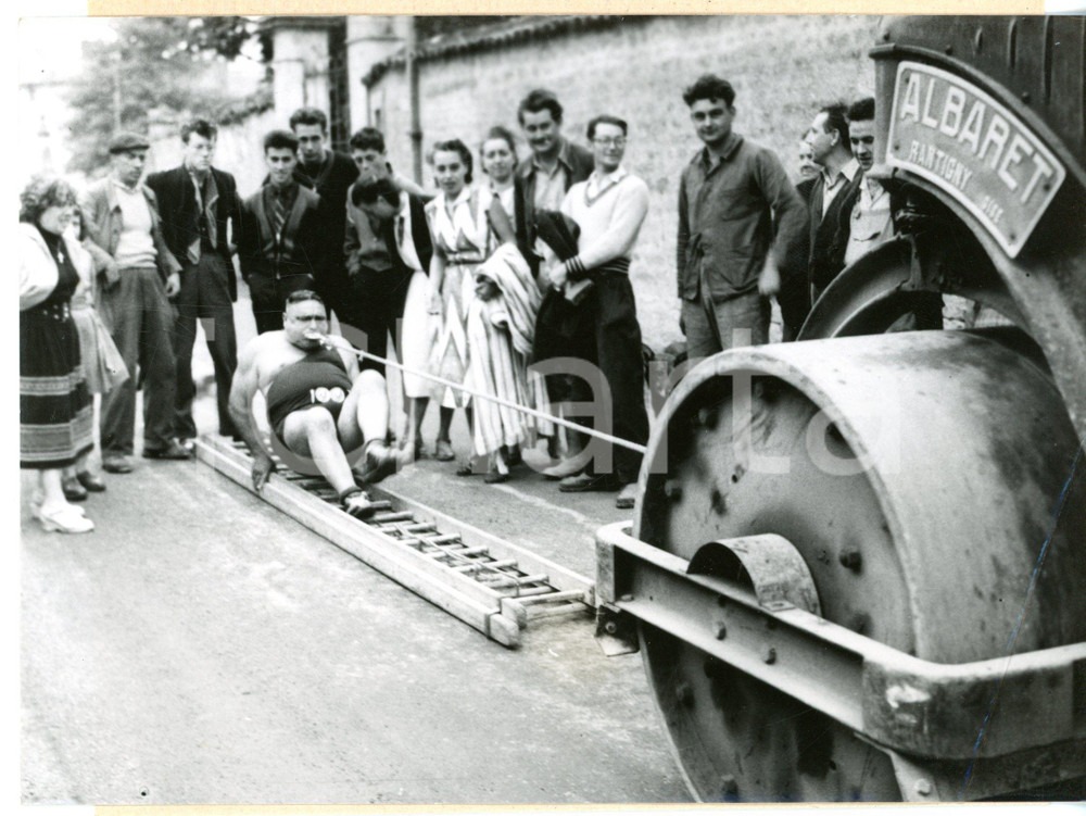 1958 MELLE André-Jean LE GALL traina con i denti rullo compressore ALBARET *Foto