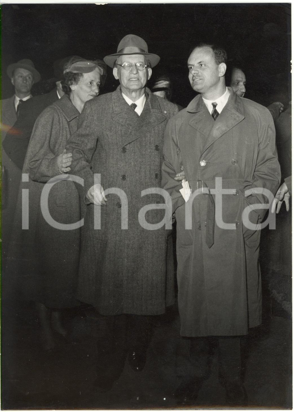 1954 MILANO Processo Giovannino GUARESCHI - Arrivo di Alcide DE GASPERI (3) Foto