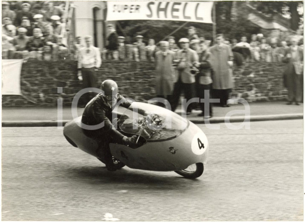 1955 ISOLA DI MAN Tourist Trophy - Luigi TAVERI su MV AGUSTA - Gara classe 125