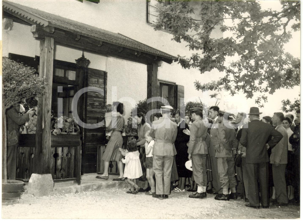 1954 SELLA VALSUGANA Morte Alcide DE GASPERI - Popolazione rende omaggio *Foto