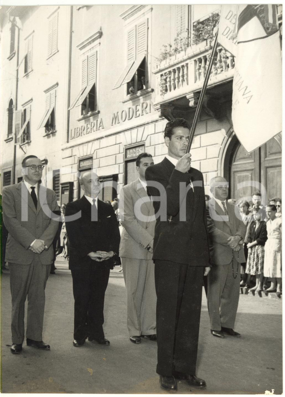 1954 TRENTO Funerali Alcide DE GASPERI - Amintore FANFANI e Giulio PASTORE 
