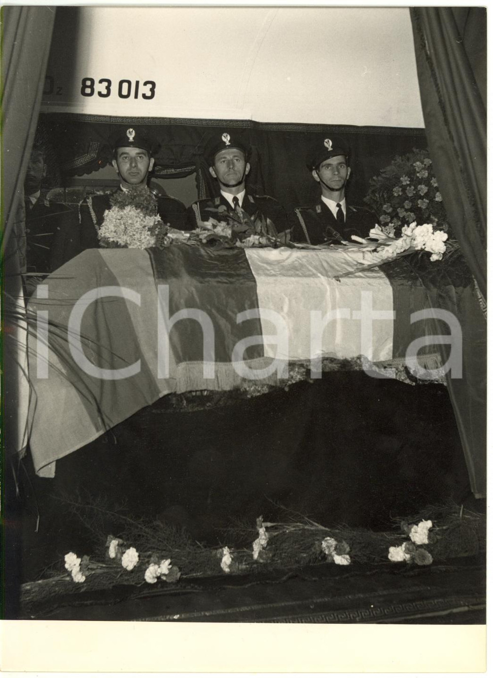 1954 VERONA Morte Alcide DE GASPERI Camera ardente su vagone ferroviario (1)