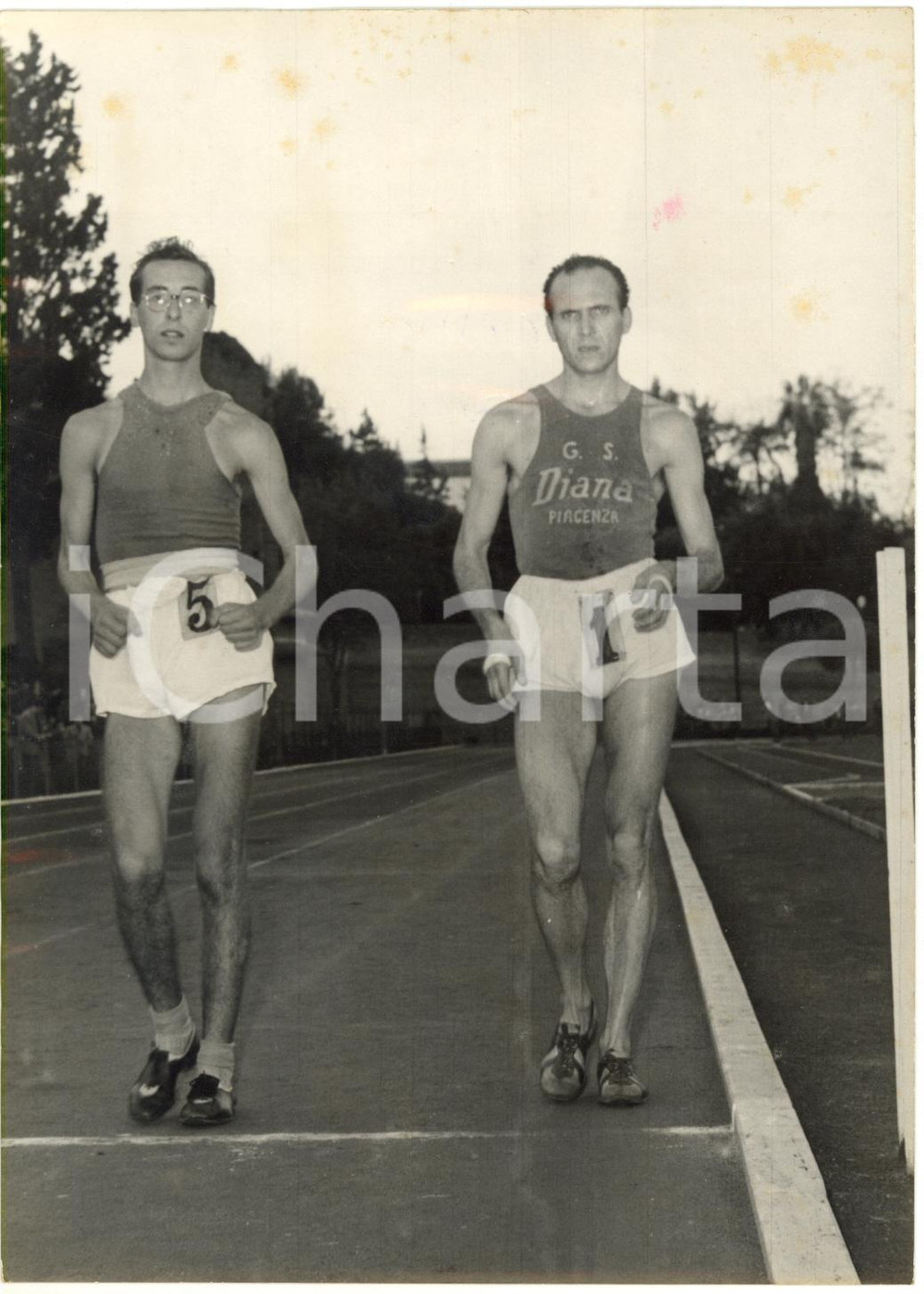 1953 ROMA ATLETICA LEGGERA Pino DORDONI Marcia 50km - Squadra GS DIANA PIACENZA