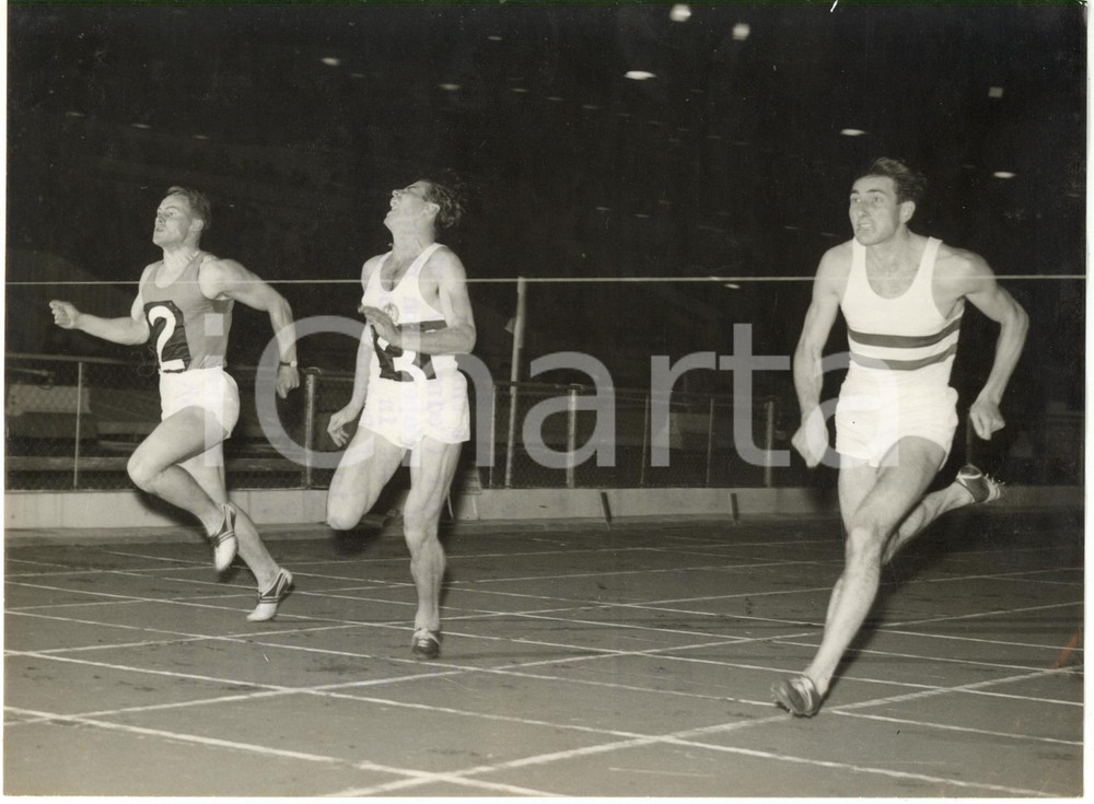 1956 LONDON White City Stadium - Sándor JAKABFY Dániel KISS Roy SANDSTROM *Photo