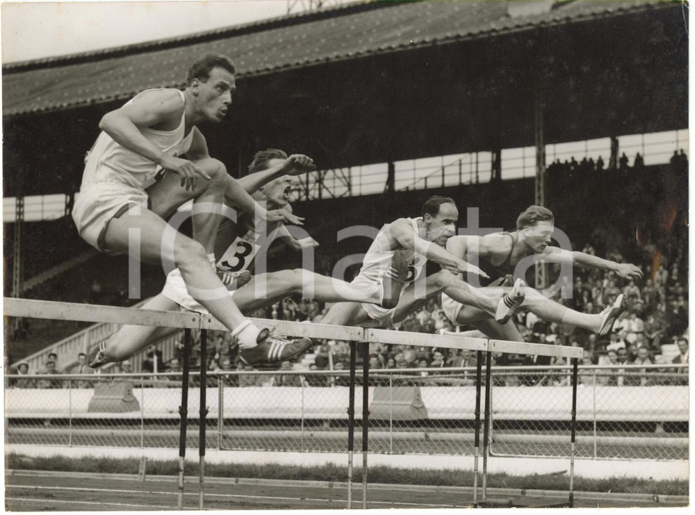 1958 LONDON White City Stadium - Keith PARKER Colin ANDREWS Markus KAHMA *Photo