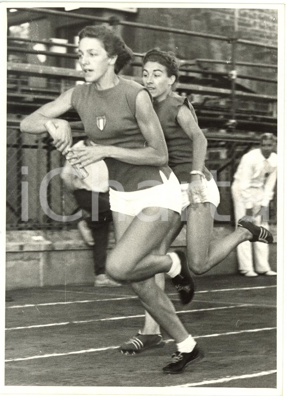 1955 ca ITALIA ATLETICA  - Giuseppina LEONE record italiano staffetta 4x100 