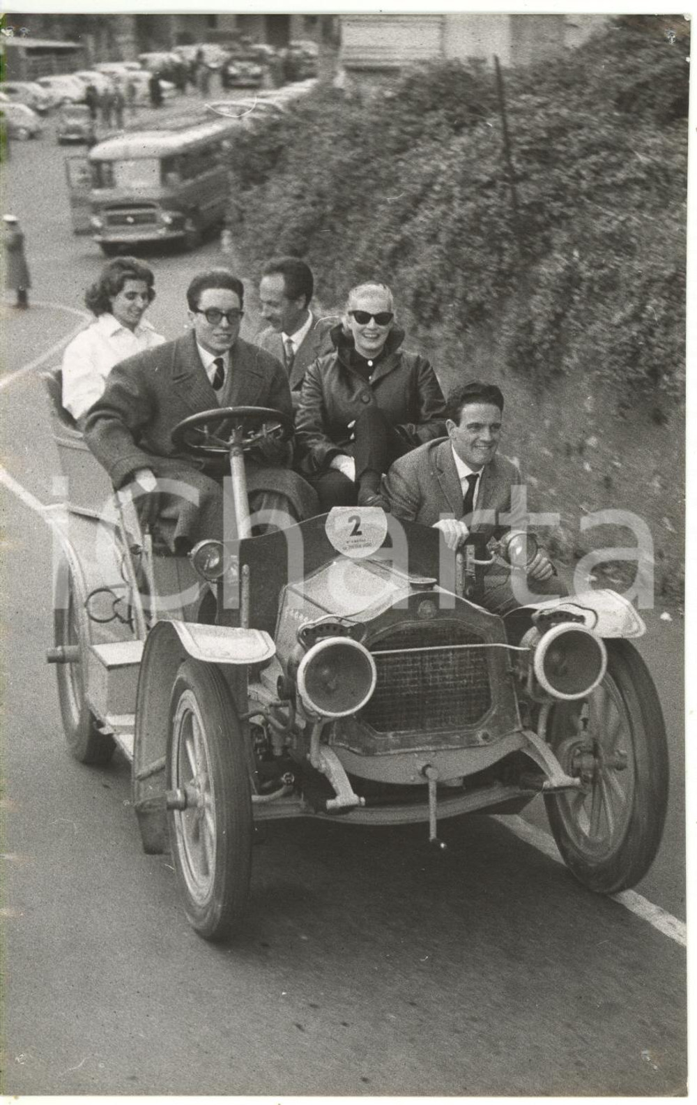 1959 CARNEVALE DI RAPALLO Caccia al tesoro Anita EKBERG Auto DE DION-BOUTON (1)