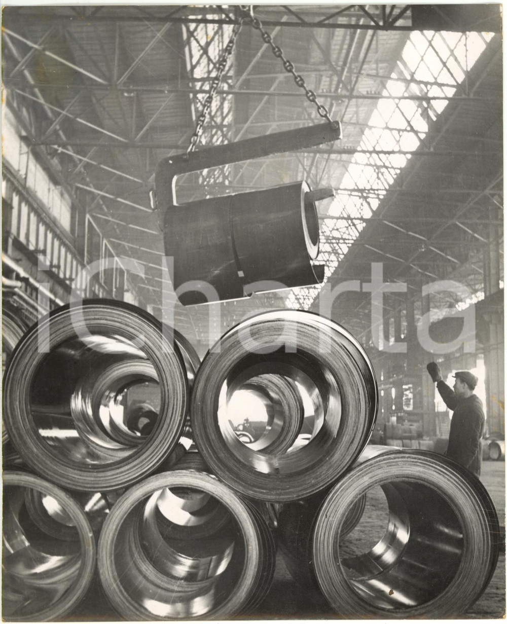 1957 MOSCOW Ordzhonikidze Zaporizhstal Works - Metal rolls for cold rolling mill