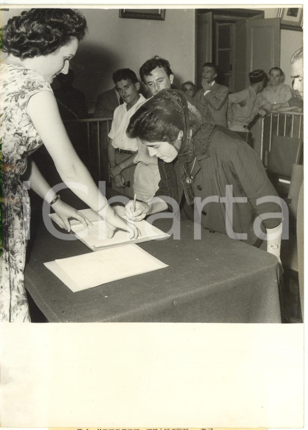 1960 DISASTRO DEL FRÉJUS Matrimonio postumo di Irène JODARD e André CAPRA *Foto