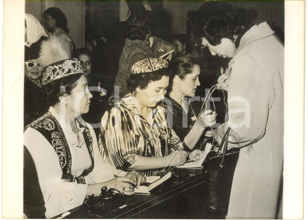 1961 IL CAIRO Delegazione russa alla prima conferenza femminile afro-asiatica
