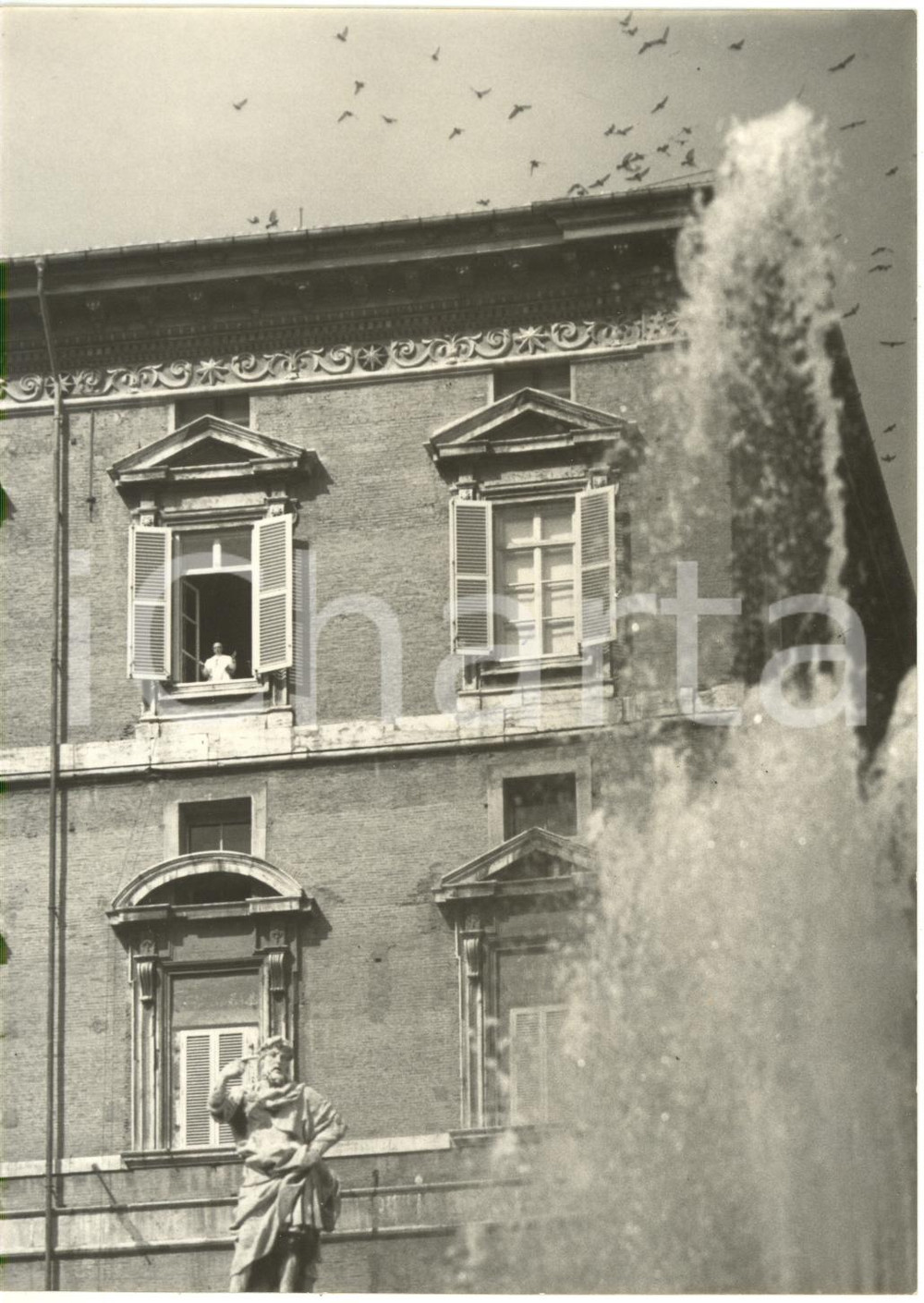 1955 VATICANO Palazzo Apostolico - Papa PIO XII benedizione per 79° compleanno