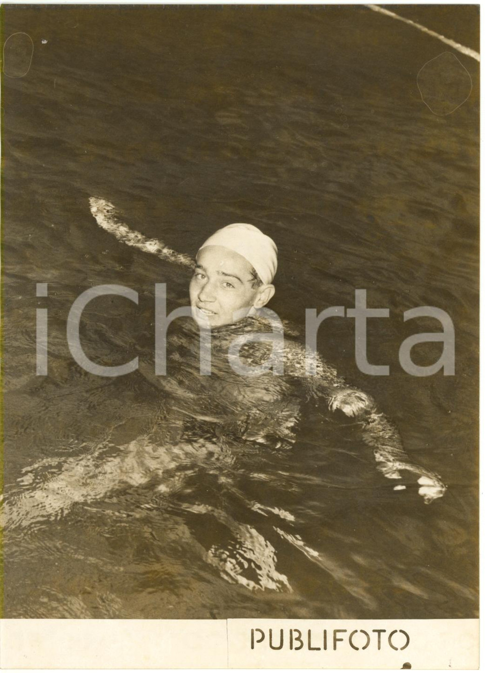 1953 GENOVA NUOTO Coppa SCARIONI Fausto CARDINI vincitore della gara (1) *Foto
