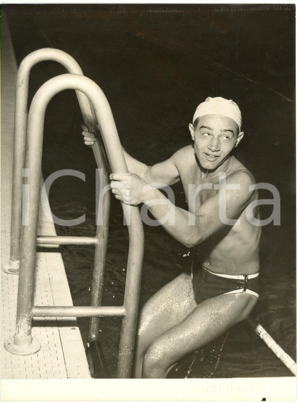 1953 GENOVA NUOTO Coppa SCARIONI - Vincitore Fausto CARDINI - Foto