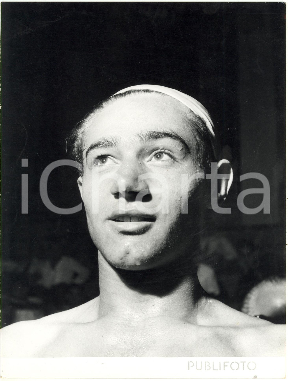 1953 GENOVA NUOTO Coppa SCARIONI - Fausto CARDINI - Ritratto del vincitore *Foto