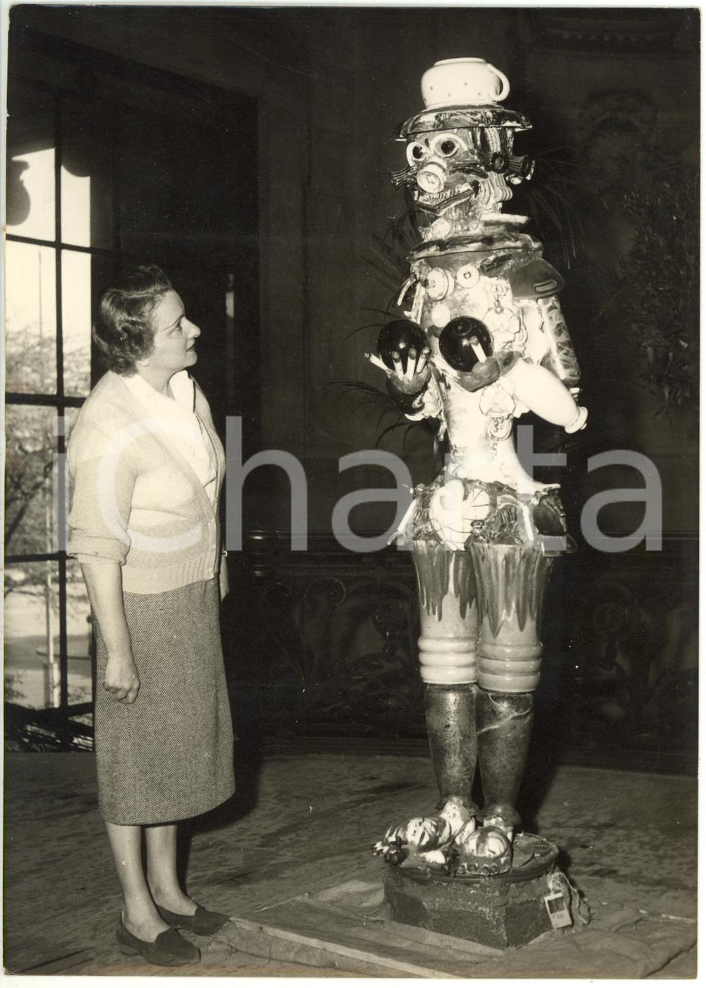 Fotografia d epoca originale 1957 PARIGI  GRAND PALAIS Salon des IndÃ©pendants  Opera VENUS D ASNIÃˆRES Foto 1