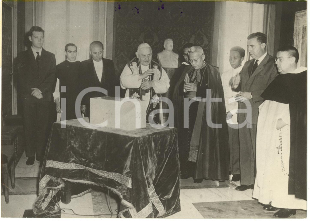 1959 ROMA Papa GIOVANNI XXIII con Rufino Jiao SANTOS Arcivescovo di MANILA *Foto