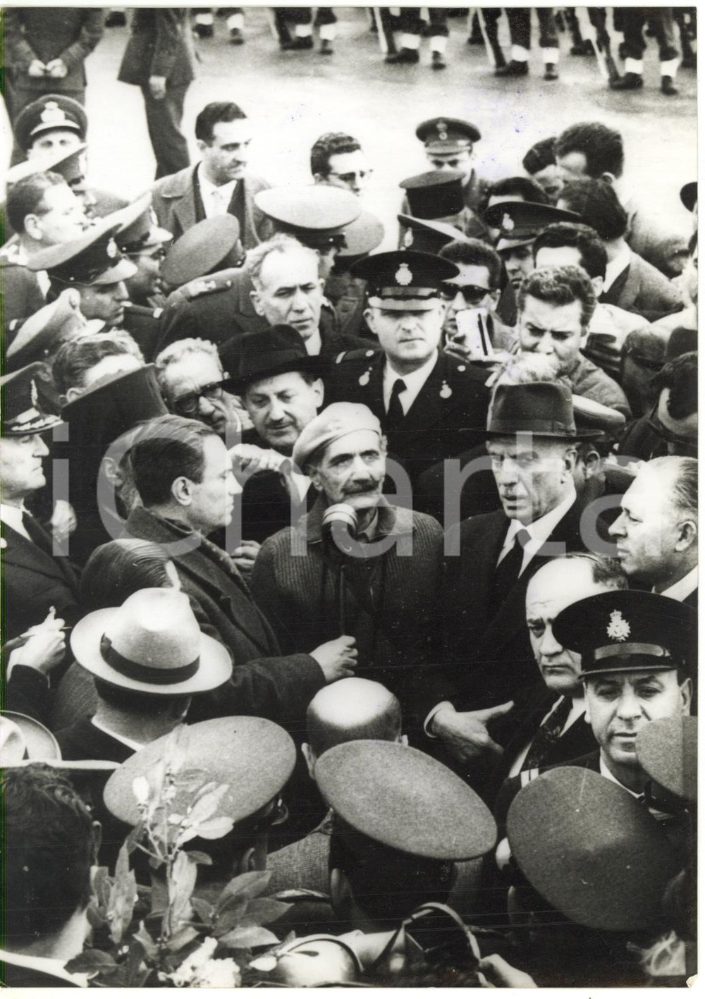 1959 AEROPORTO DI ATENE - EOKA Arrivo del colonnello Georgios GRIVAS *Foto