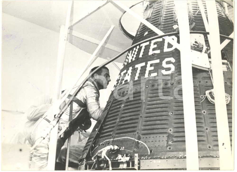 1962 CAPE CANAVERAL - NASA Scott CARPENTER Capsula AURORA 7 Mercury-Atlas 7 Foto