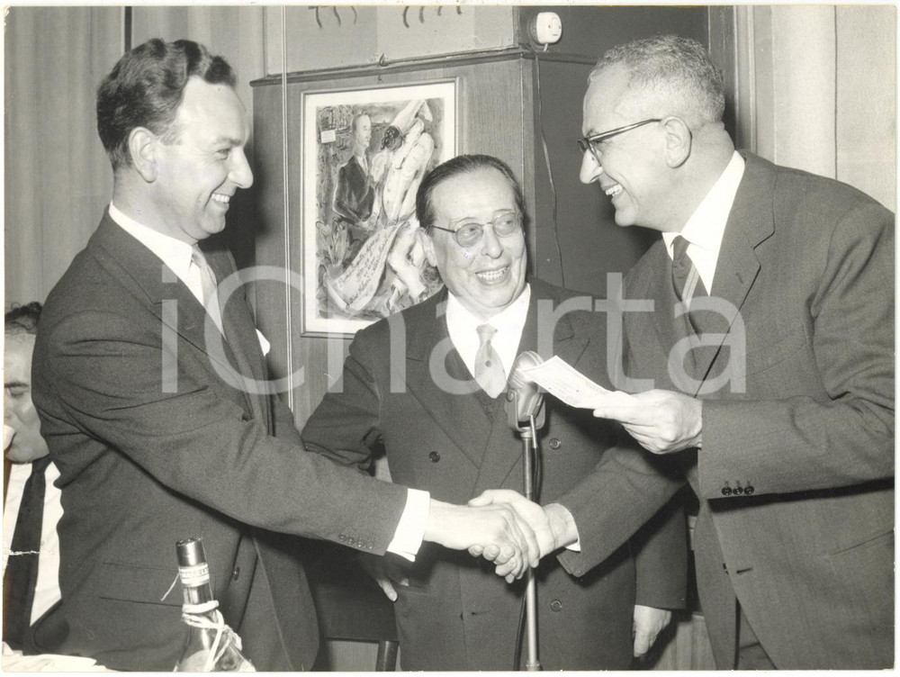 1961 MILANO Premio giornalistico BAGUTTA - Jon RUNACRES Giovanni TITTA ROSA 