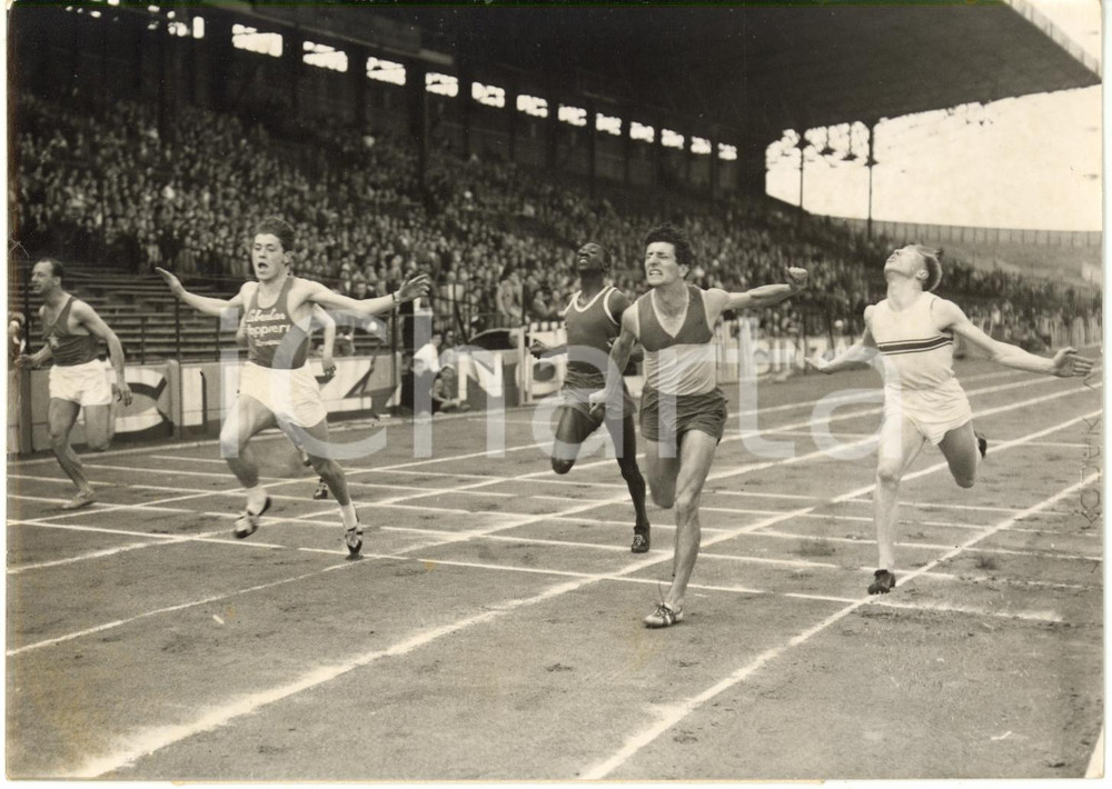 1955 ca COLOMBES ATLETICA - Giovanni GHISELLI Lucio SANGERMANO Piere COELEMBIER