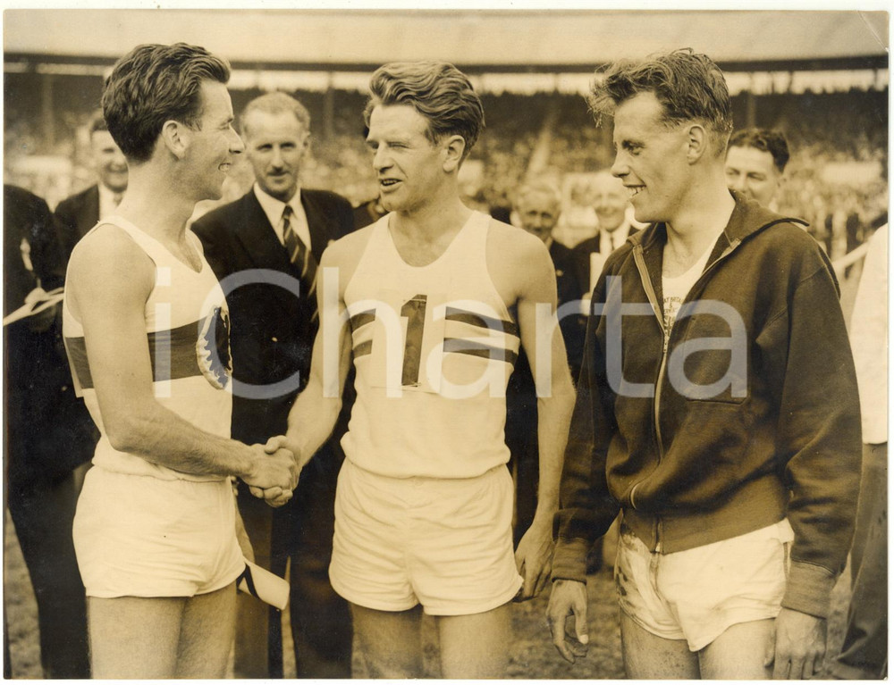 1955 LONDON White City Stadium - Chris CHATAWAY Herbert SCHADE Derek IBBOTSON