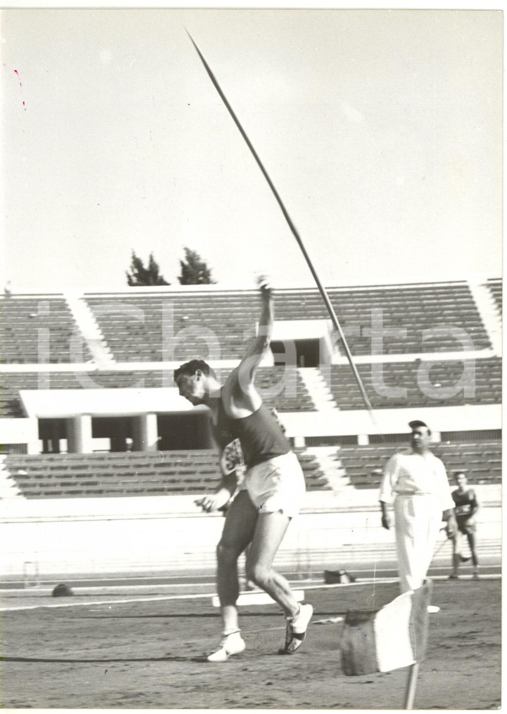 1958 ROMA FORO ITALICO Giovanni LIEVORE ai Campionati Italiani Atletica leggera