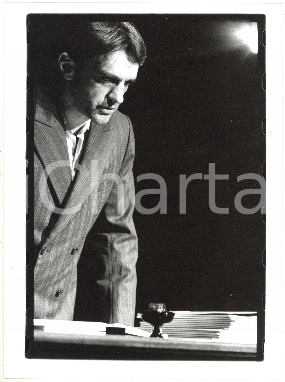 Fotografia d epoca originale 1997 TEATRO  Bruno STORI in GIOVENTÃ™ SENZA DIO  Regia di Marco BALIANI Foto 1