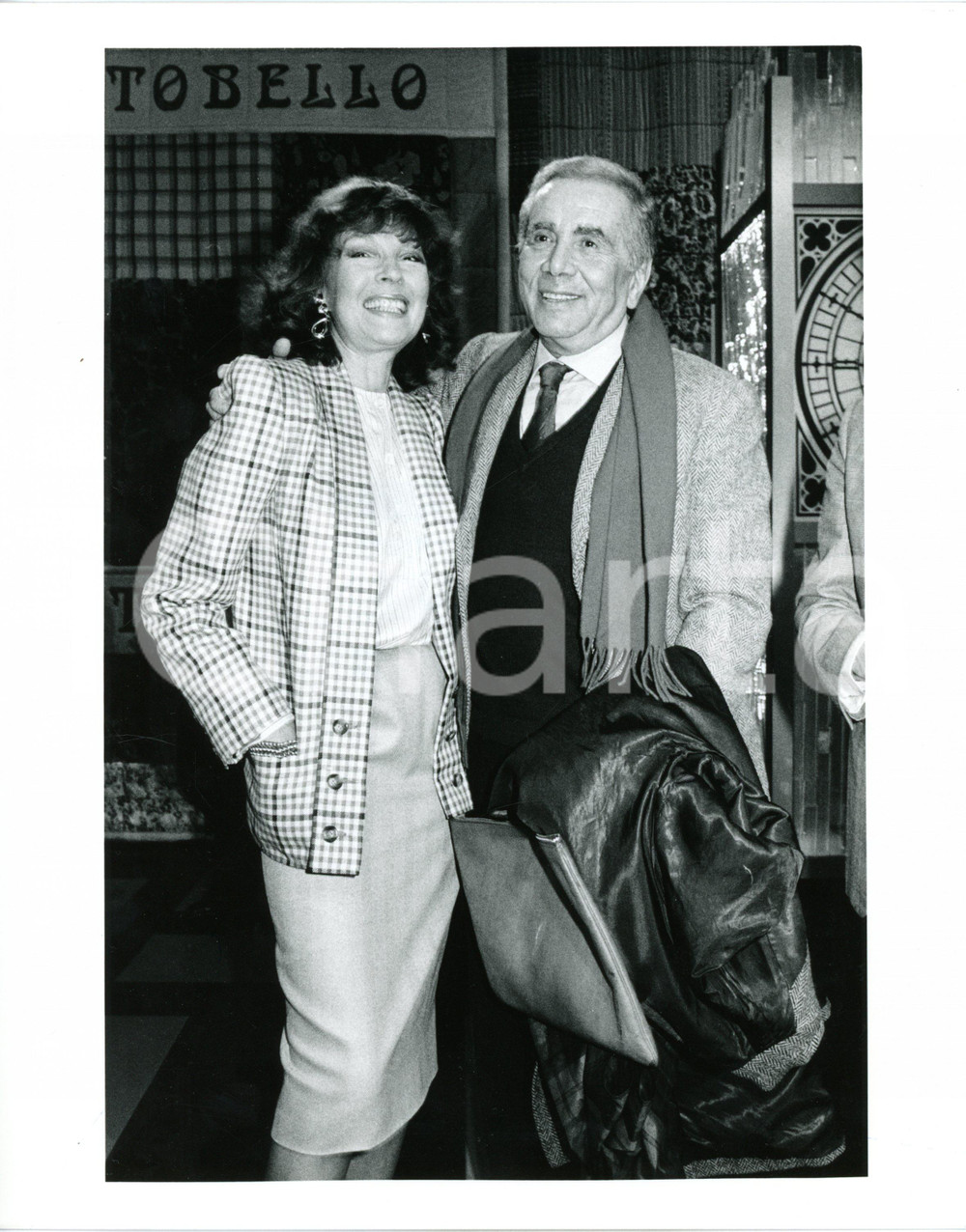 1985 ca RAI "PORTOBELLO" - Enzo TORTORA e Renée LONGARINI - Foto 20x25 cm