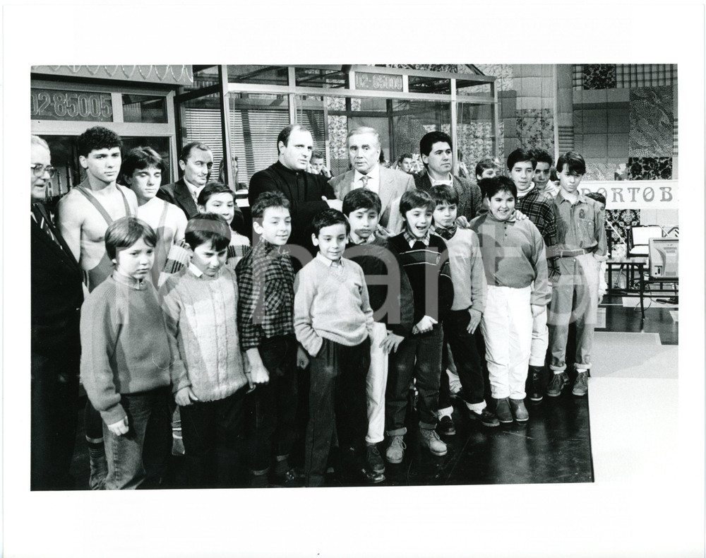 1987 RAI DUE - PORTOBELLO Enzo TORTORA durante sketch comico *Foto 25x20 cm (4)