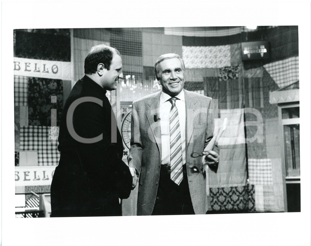 1987 RAI DUE PORTOBELLO Enzo TORTORA con un prete durante sketch comico FOTO (2)