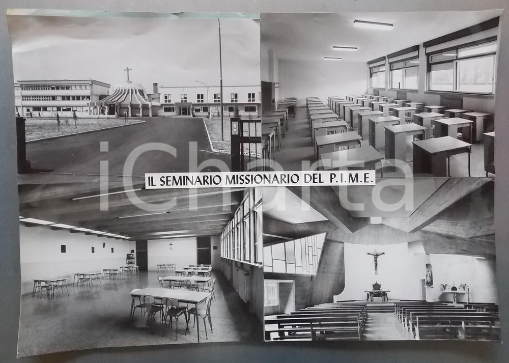 1965 ca PREGANZIOL (TV) Seminario Missionario PIME *Bozzetto per cartolina 45x37