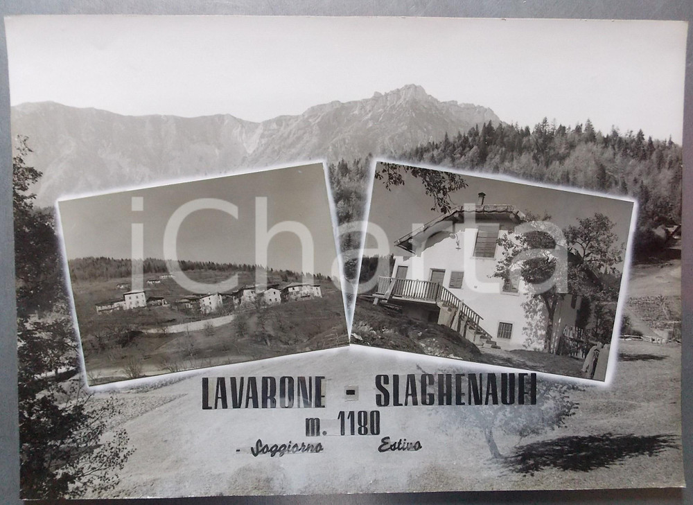 1960 ca LAVARONE Frazione SLAGHENAUFI *Bozzetto preparatorio per cartolina 38x27
