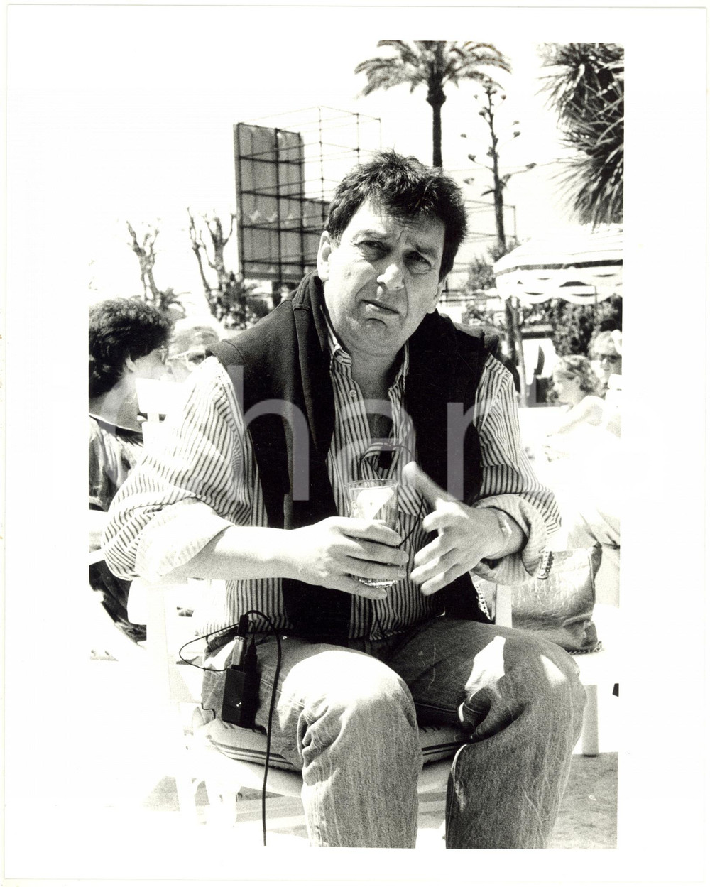 1990 ca CINEMA Stephen FREARS durante un'intervista - Ritratto *Foto