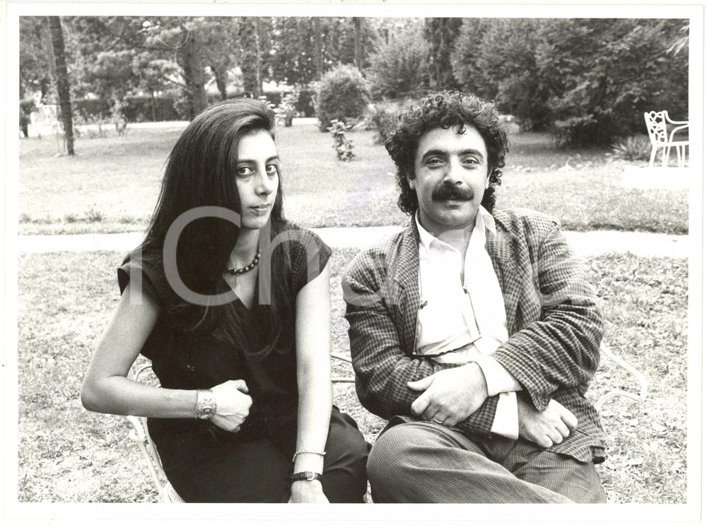 1985 ca SPETTACOLO Nino FRASSICA con Daniela CONTI - Ritratto *Fotografia