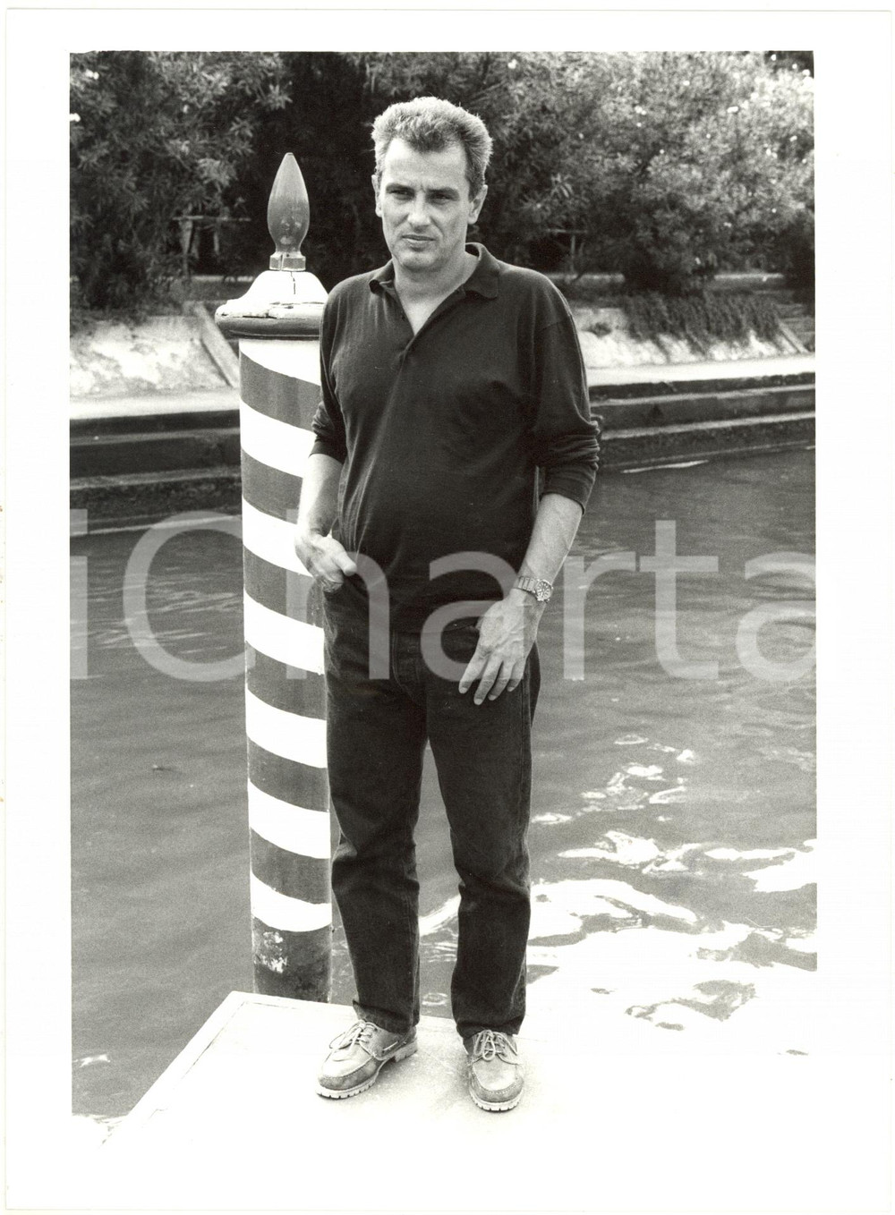 1990 ca VENEZIA Gino CONCARI alla Mostra del Cinema (3) *Foto 18x24 cm