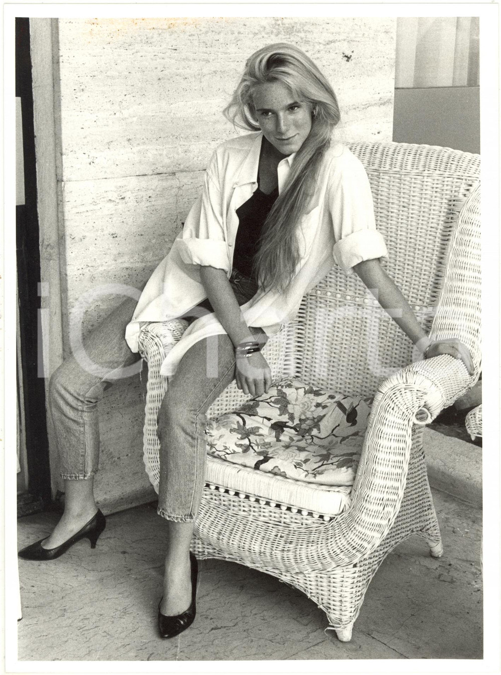 1990 ca CINEMA Ritratto dell'attrice Geraldine DANOM *Foto 18x24 cm