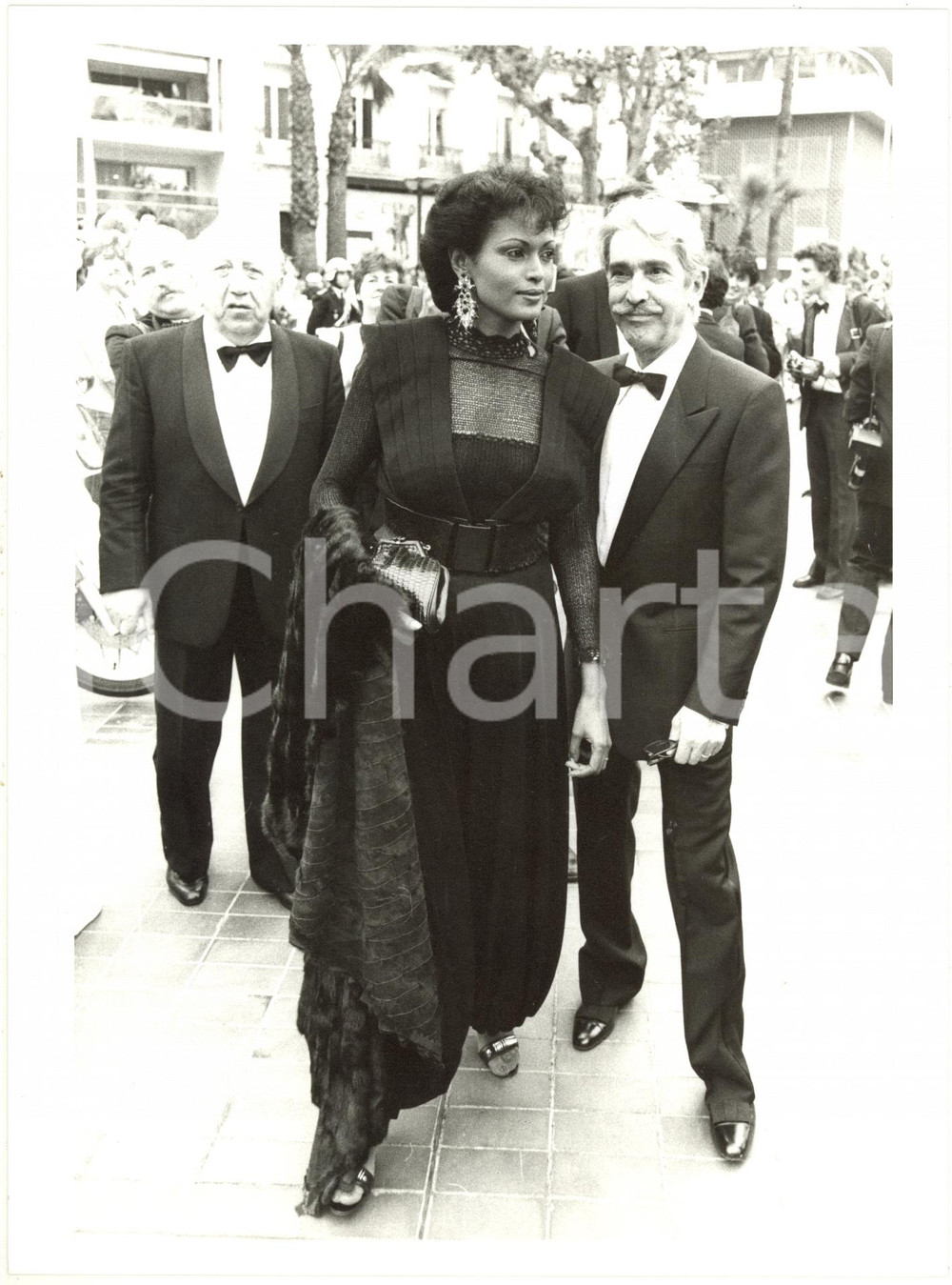 1985 ca CANNES Zeudi ARAYA e Franco CRISTALDI al Festival del Cinema - Ritratto