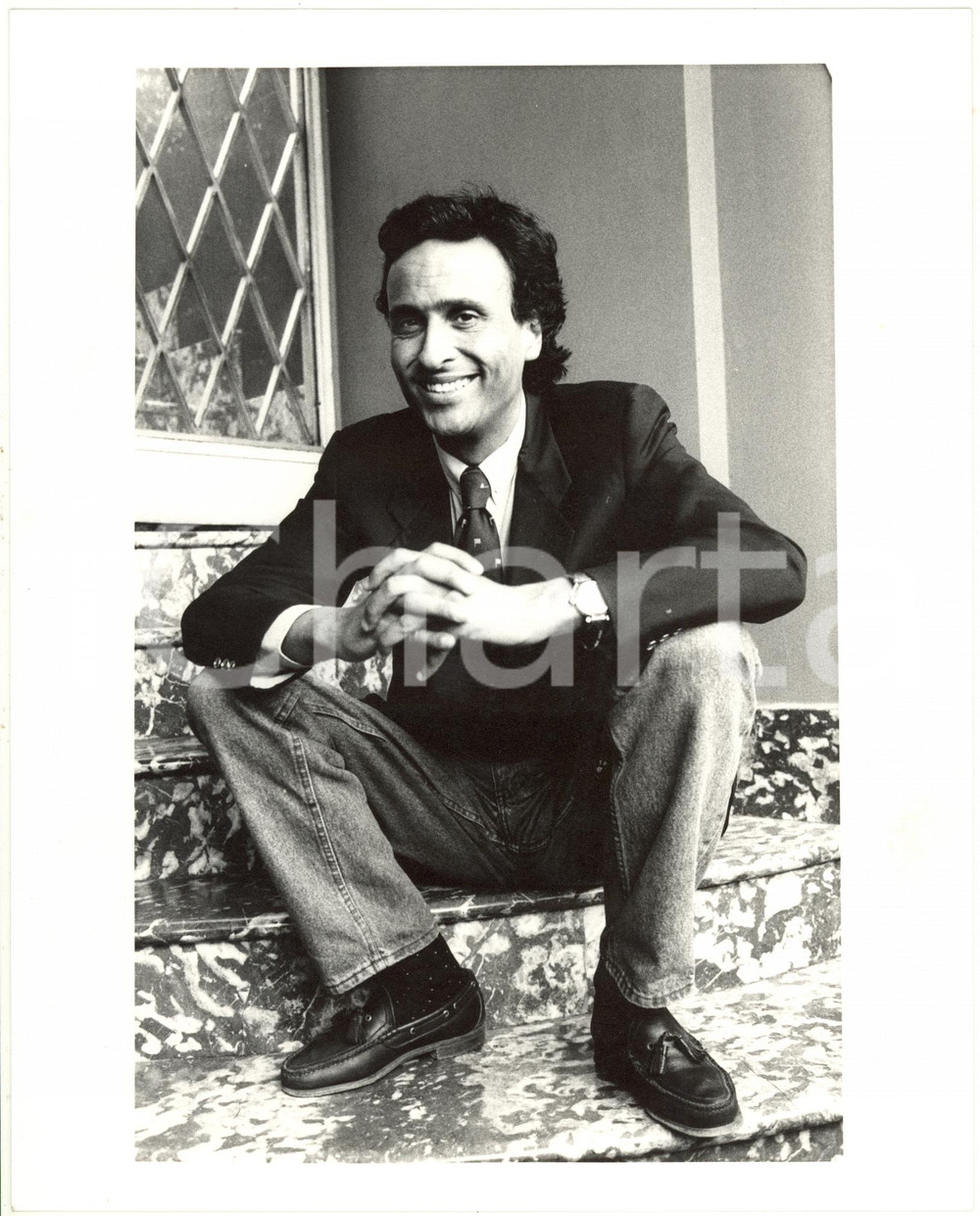 1995 ca SPETTACOLO Ritratto del conduttore televisivo Gigi SABANI (1) Foto