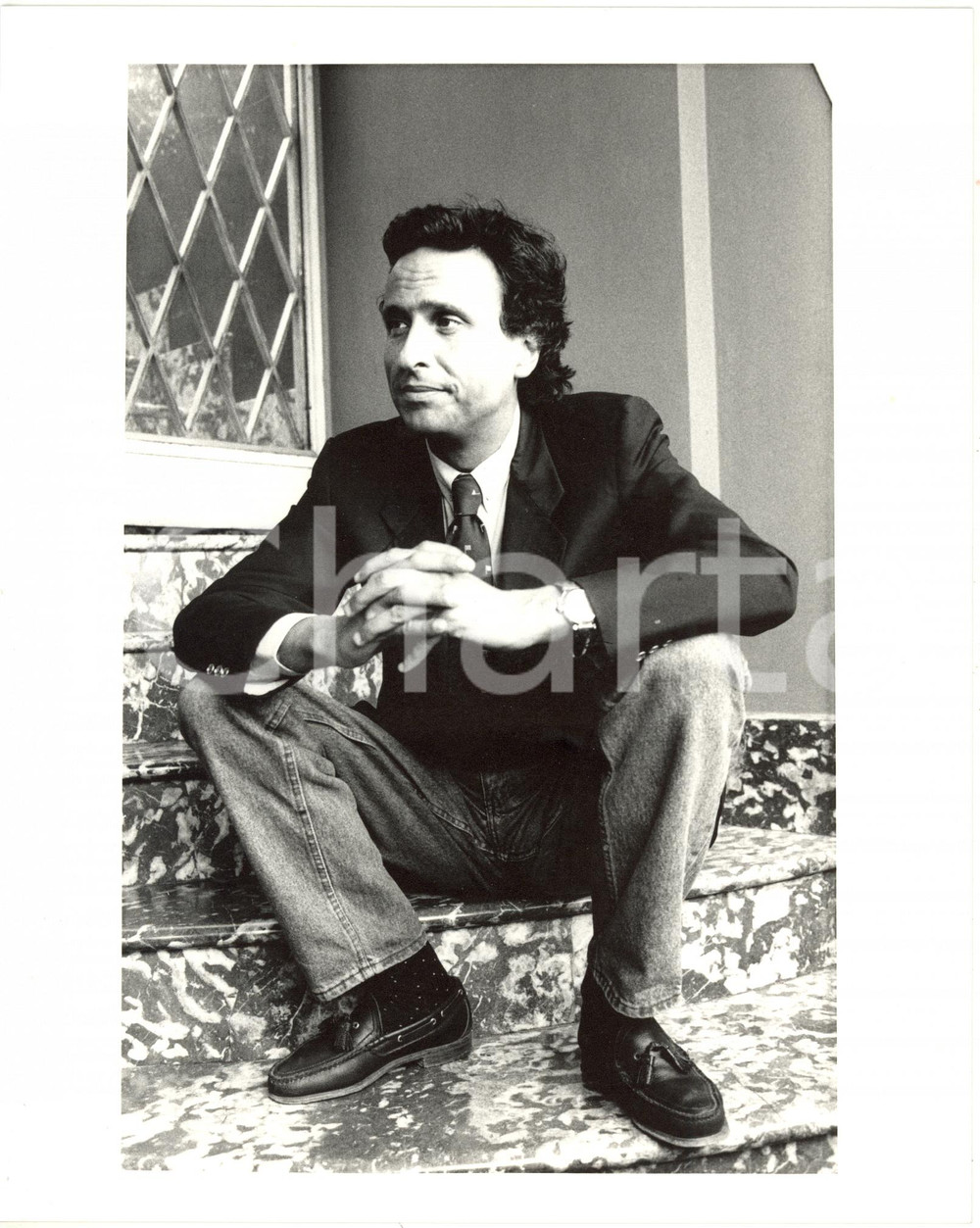 1995 ca SPETTACOLO Ritratto del conduttore televisivo Gigi SABANI (5) *Foto