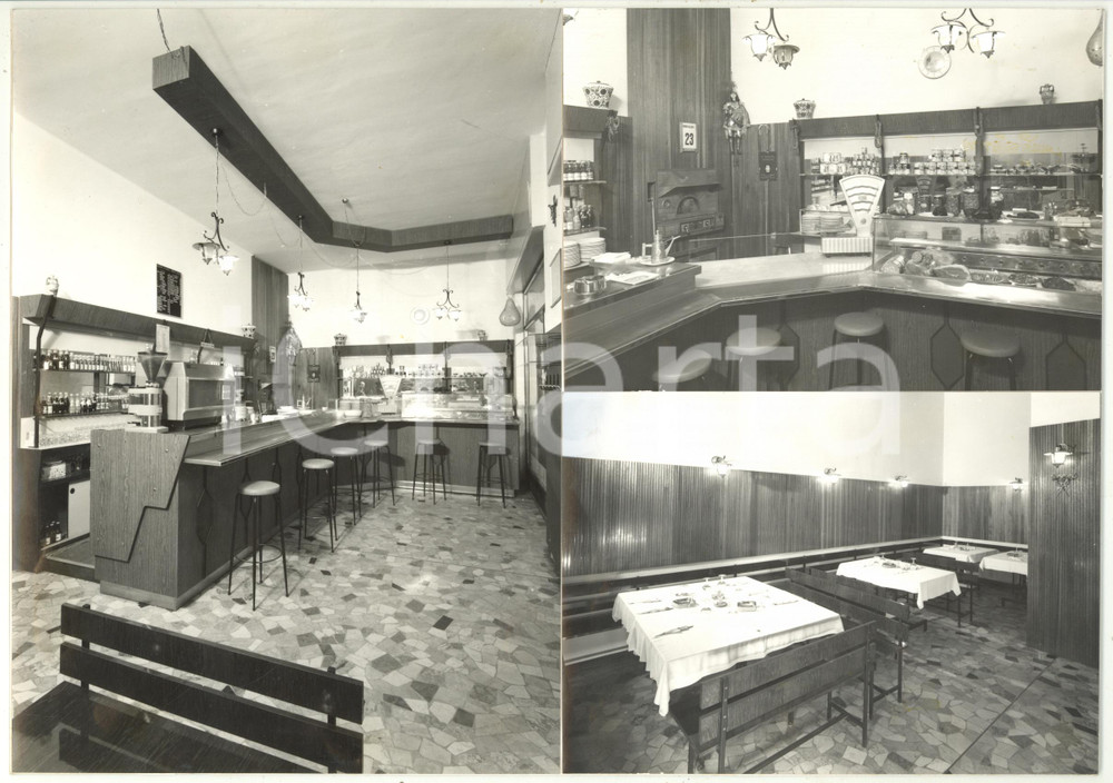 1970 ca BRESCIA Pizzeria - Tavola calda *Bozzetto per cartolina 30x21 cm