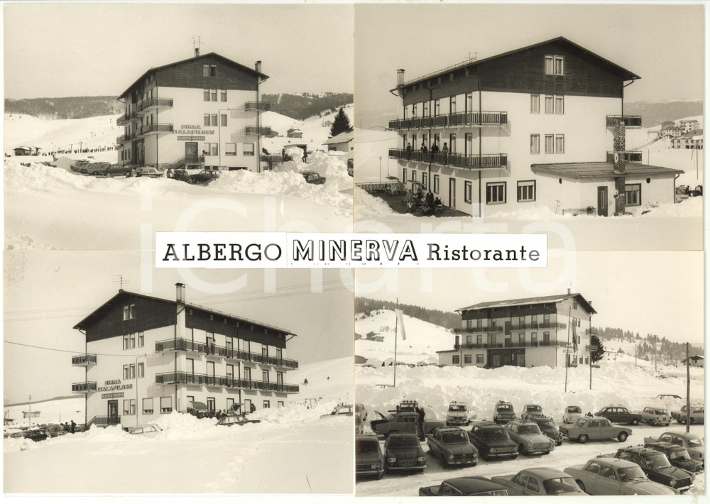 1970 ca. ASIAGO Albergo ristorante Minerva *Bozzetto per cartolina 30x21 cm