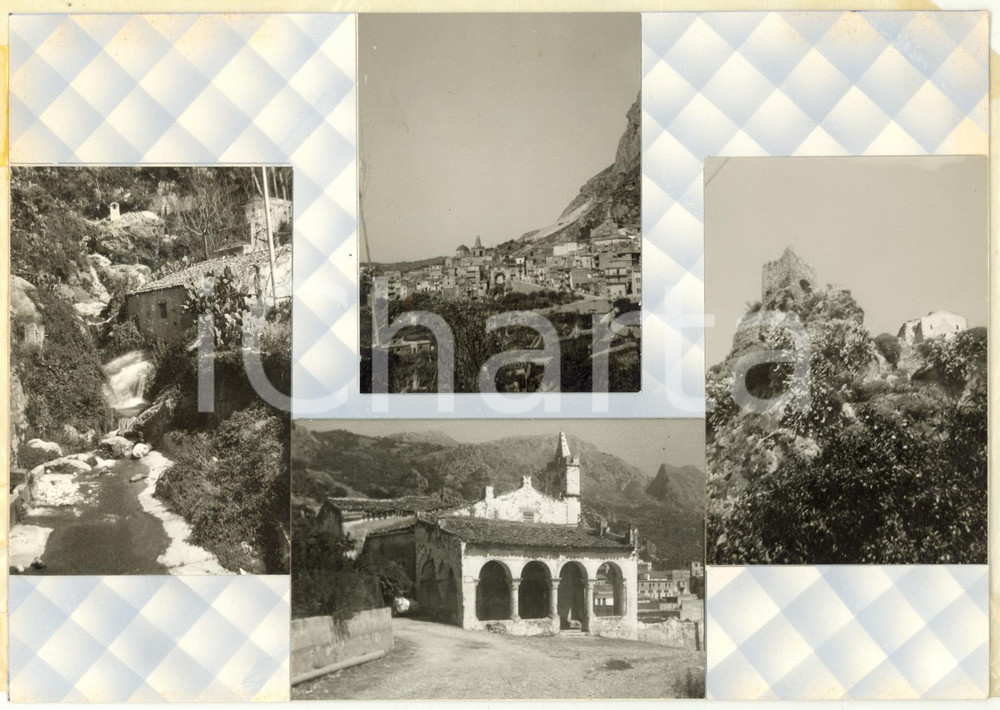 1965 ca. ALCARA LI FUSI Chiesa del Rosario *Bozzetto per cartolina 23x16 cm