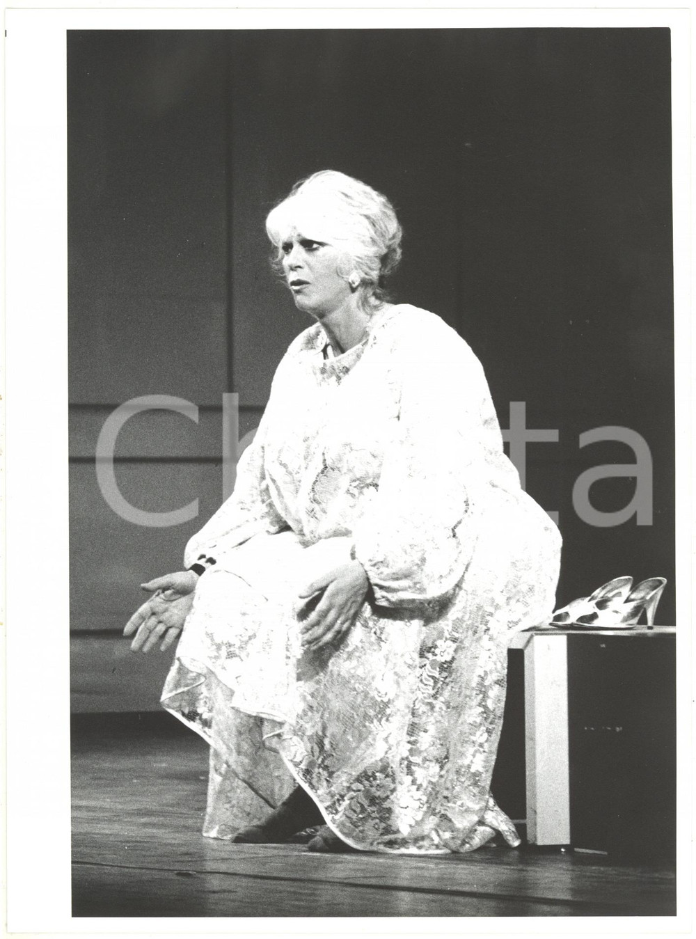 1991 TEATRO Franca RAME in "GRASSO  È BELLO" Ritratto dell'attrice - Foto 18x24