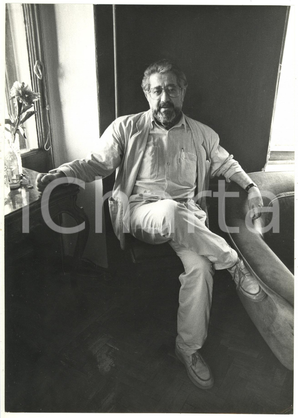 1990 ca CINEMA Ritratto del regista Ettore SCOLA Foto 18x24 cm