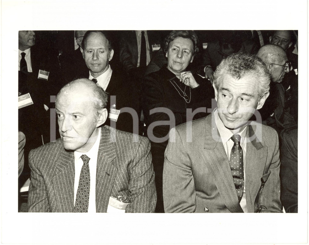 1984 CONFINDUSTRIA Incontro sul futuro - Leopoldo PIRELLI Pietro MARZOTTO (1)