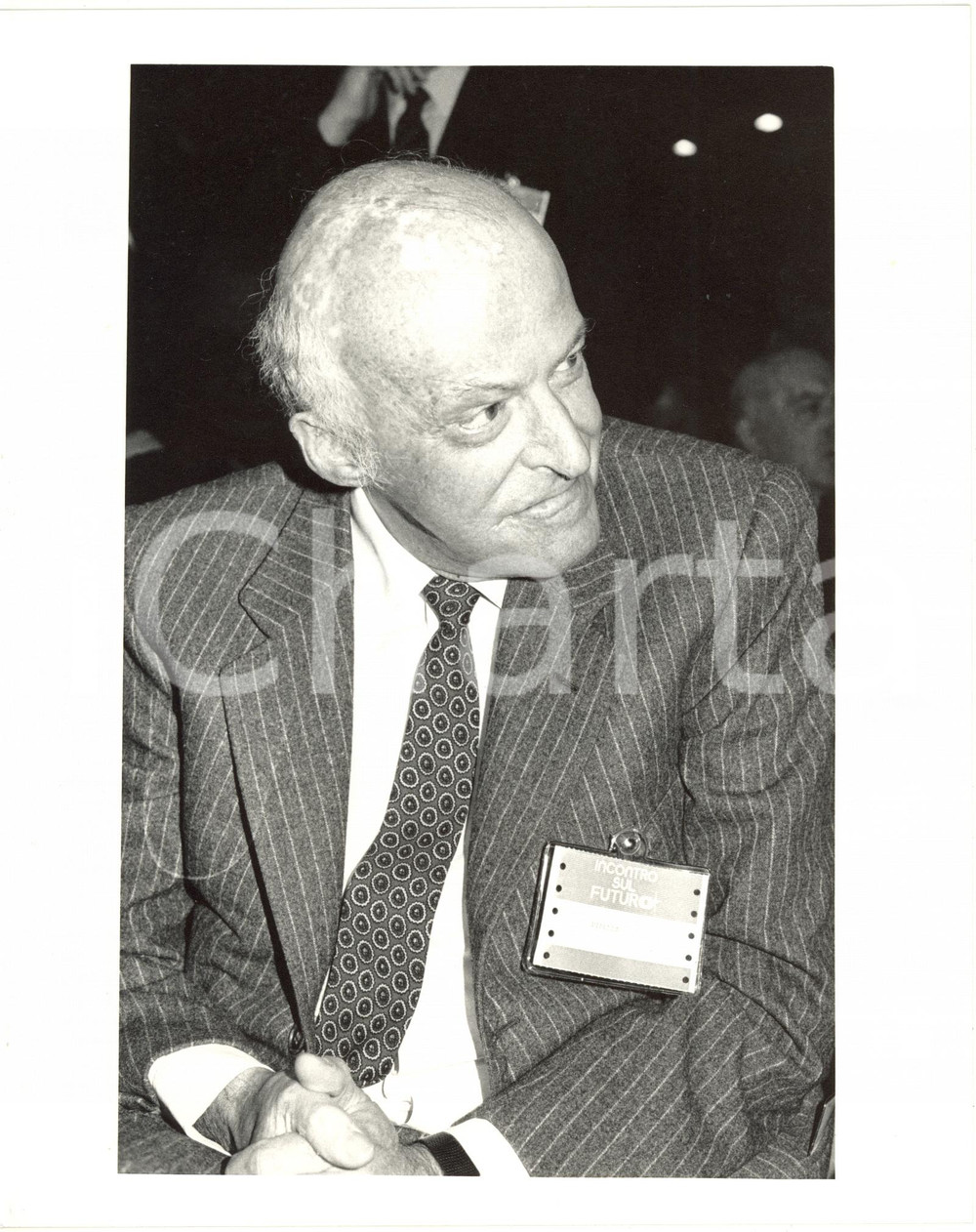 1984 CONFINDUSTRIA Incontro sul futuro - Ritratto di Leopoldo PIRELLI (2) Foto