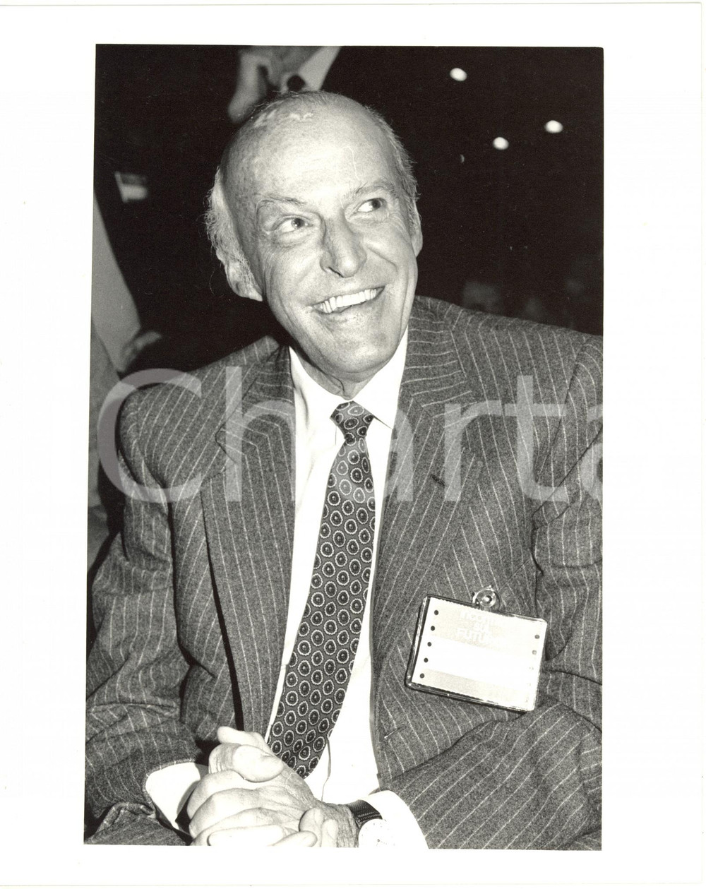 1984 CONFINDUSTRIA Incontro sul futuro - Ritratto di Leopoldo PIRELLI (3) Foto